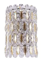 Настенный светильник хрустальный AP2 CHROME/GOLD-TRANSPARENT Crystal Lux Lirica купить с доставкой по России