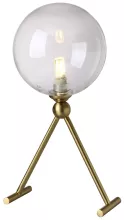 Интерьерная настольная лампа светодиодная LG1 BRONZE/TRANSPARENTE Crystal Lux Andres купить с доставкой по России